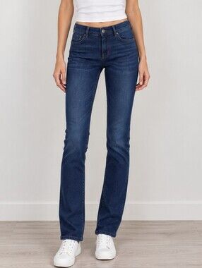 BOSS Hugo Boss Women’s Slim Fit Jeans Dark Blue Denim 12 XS